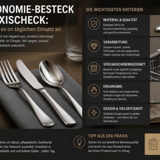 Gastronomie-Besteck im Praxischeck: Darauf kommt es im täglichen Einsatz an