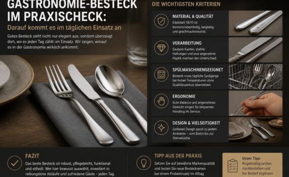 Gastronomie-Besteck im Praxischeck: Darauf kommt es im täglichen Einsatz an